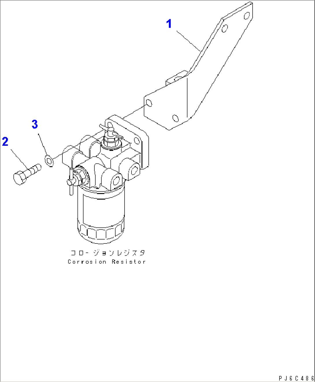 CORROSION RESISTOR BRACKET(#26258629-)