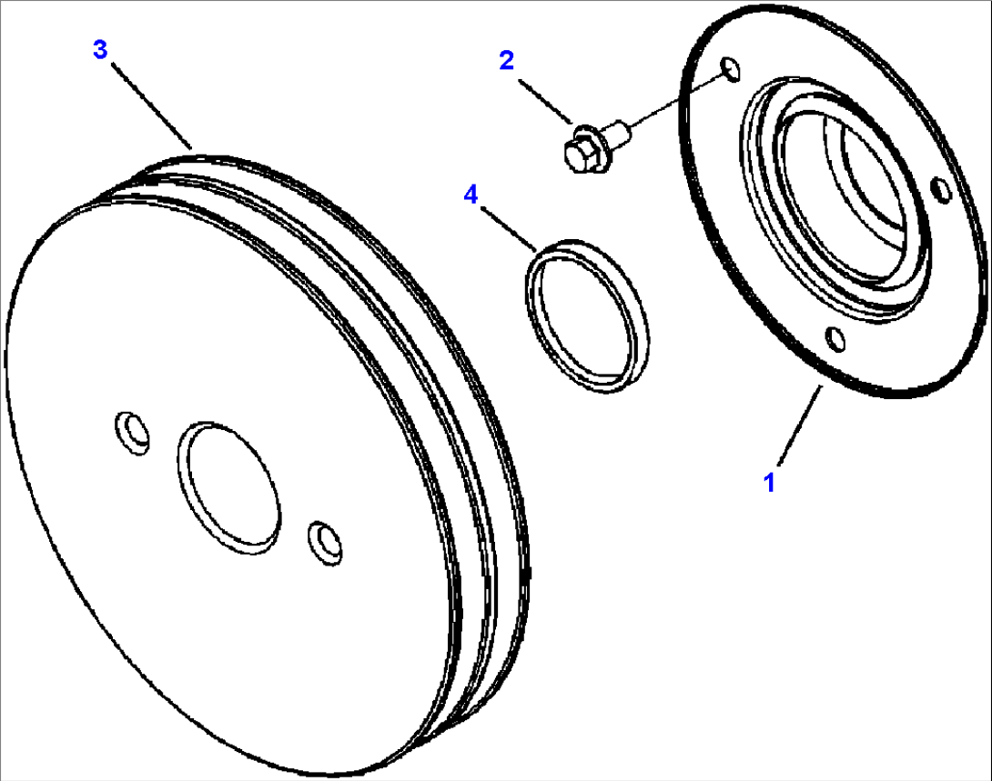 FIG. A7112-A9A1 ACCESSORY DRIVE PULLEY - .38 INCH VEE GROOVE
