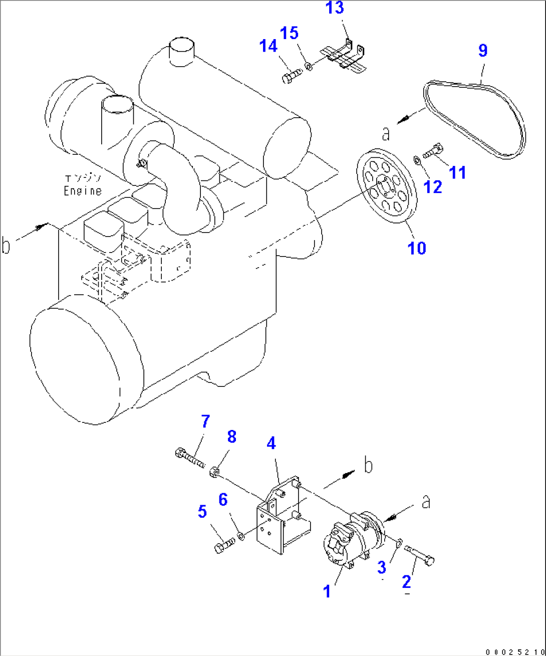 AIR CONDITIONER (COMPRESSOR AND RELATED PARTS)(#6001-)