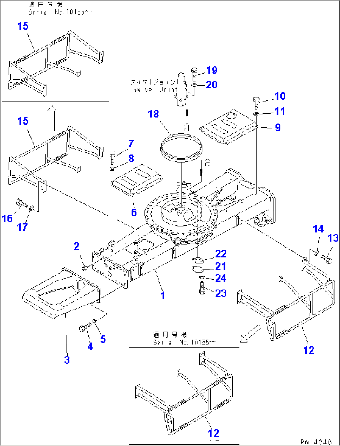 CHASSIS (WITH INDEPENDENT LEFT/RIGHT REAR OUTRIGGER)