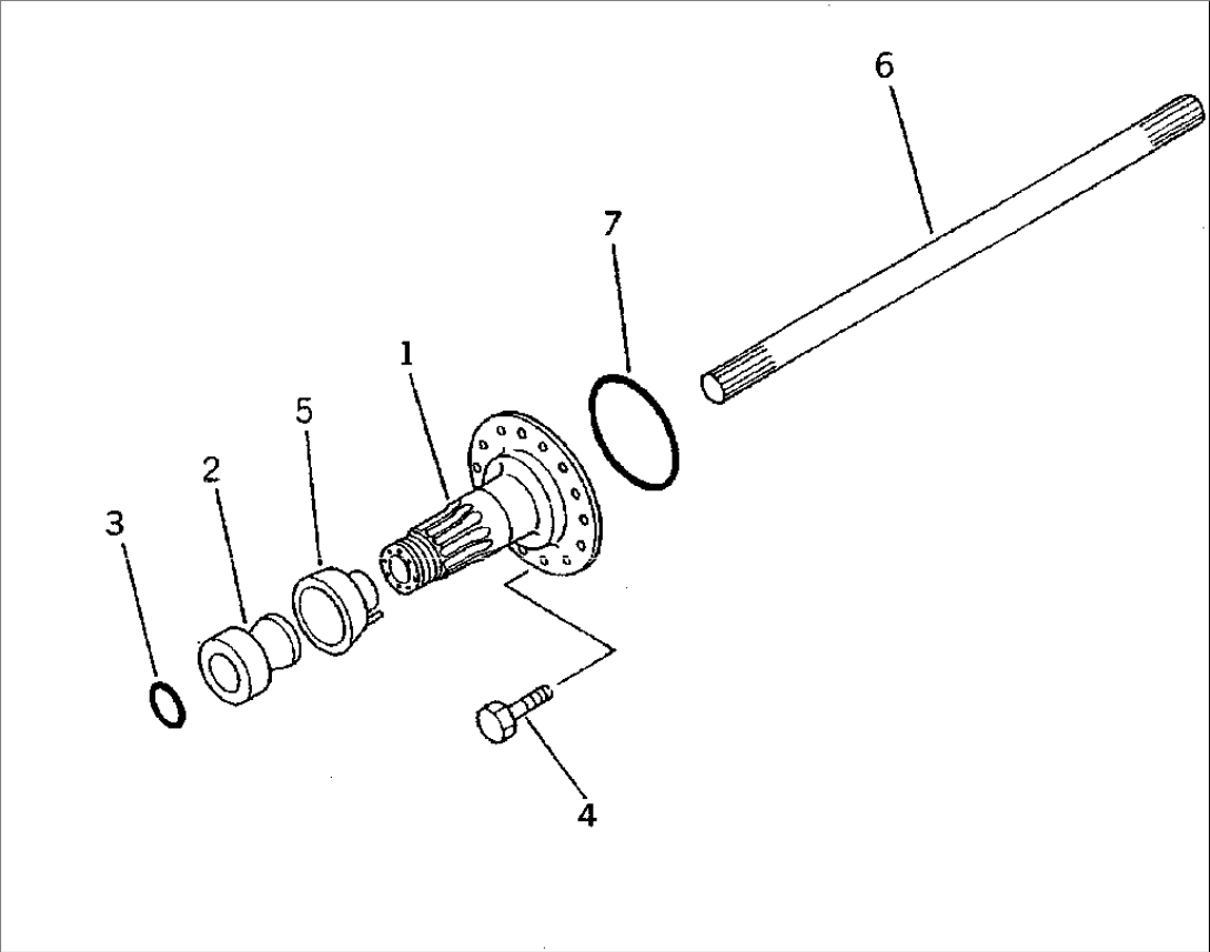 REAR AXLE SHAFT(#1601-2300)