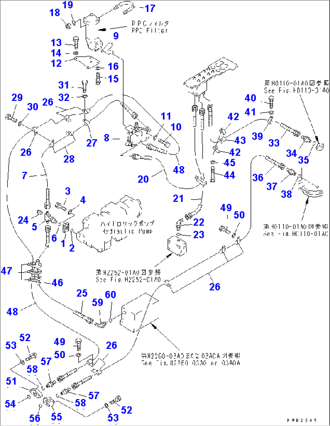 P.P.C. PIPING (2/3) (SUPER DOZER)(#10012-10025)