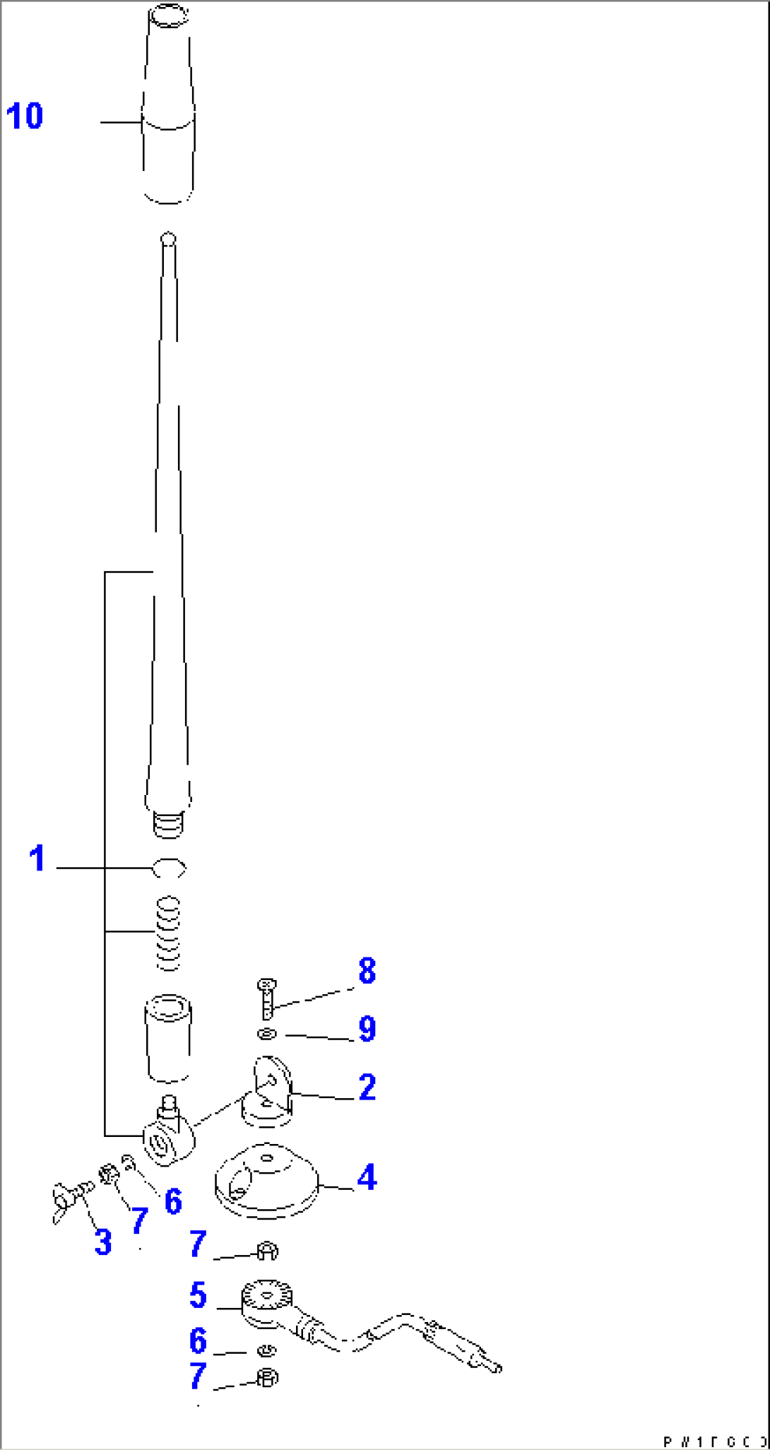 RUBBER ANTENNA(#11070-)