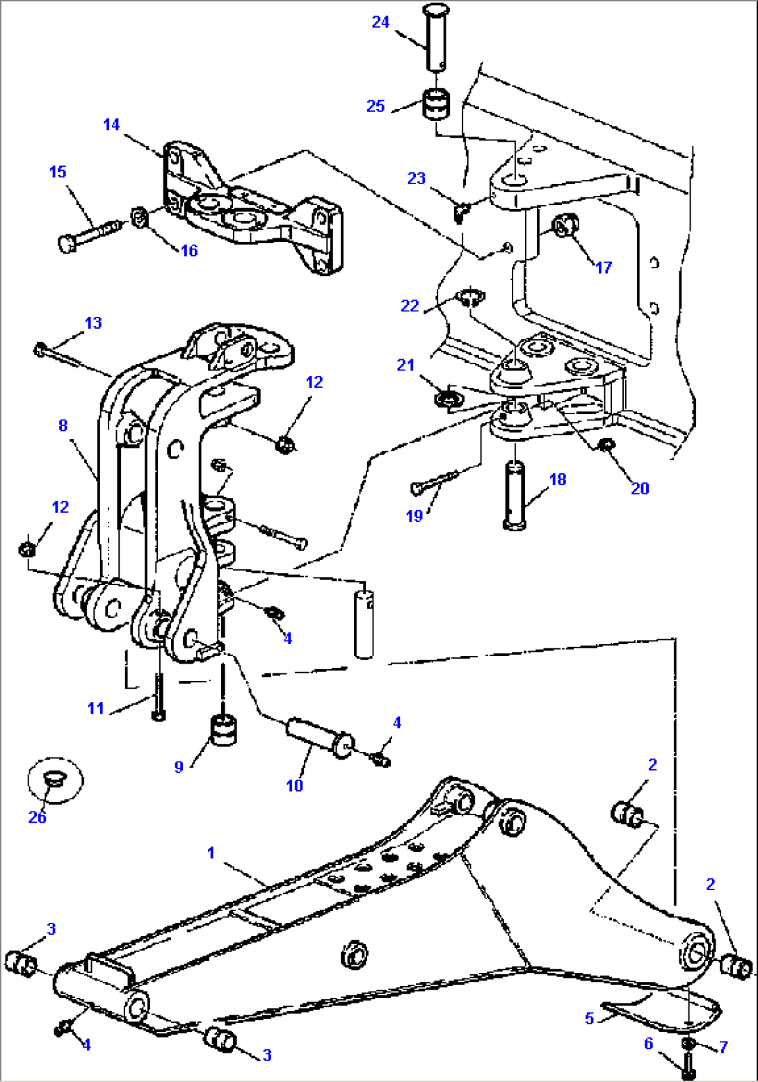 FIG. T7220-01A0 BRACKET AND BOOM