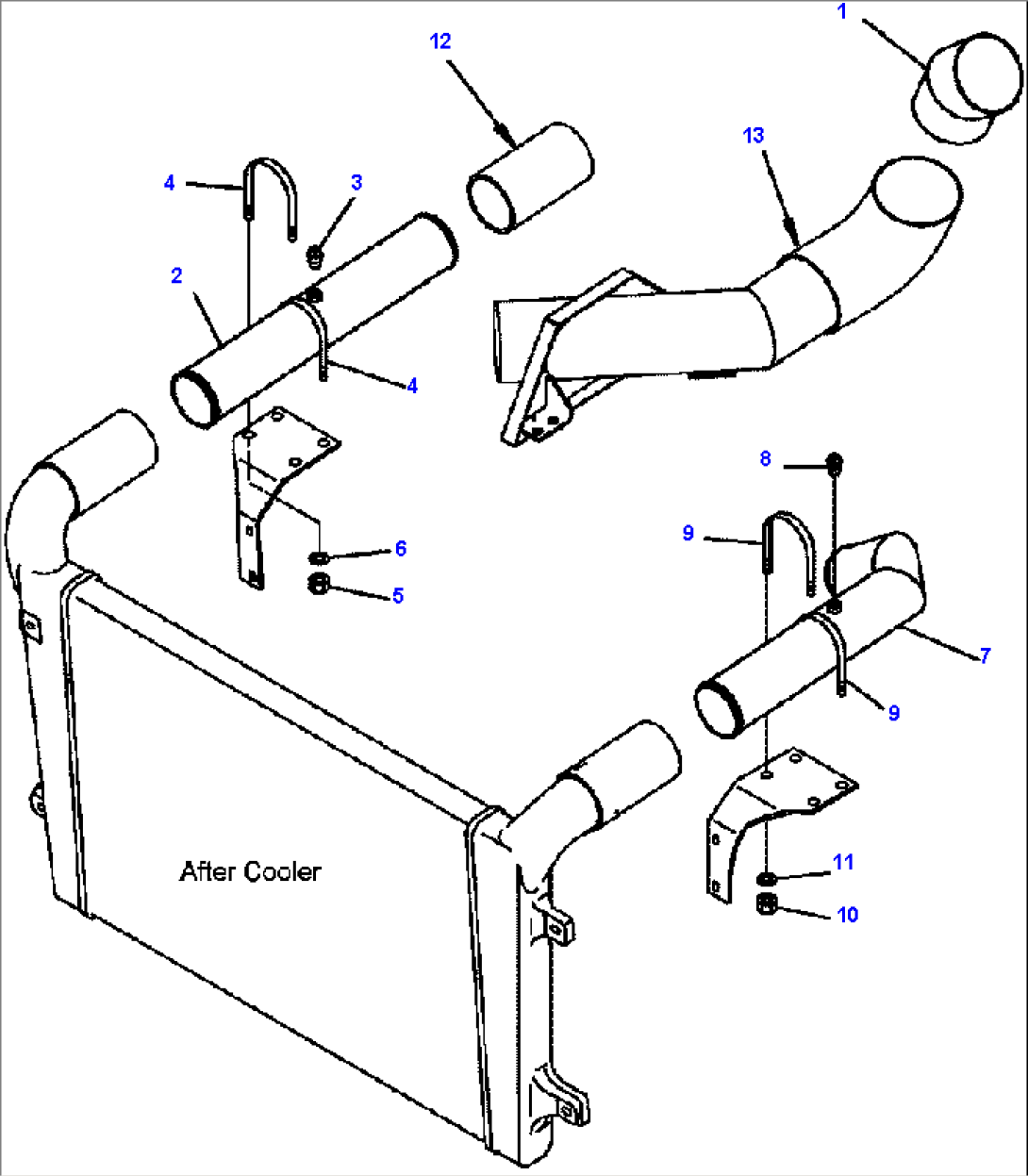 FIG. J3410-01A0 AIR INTAKE PIPING