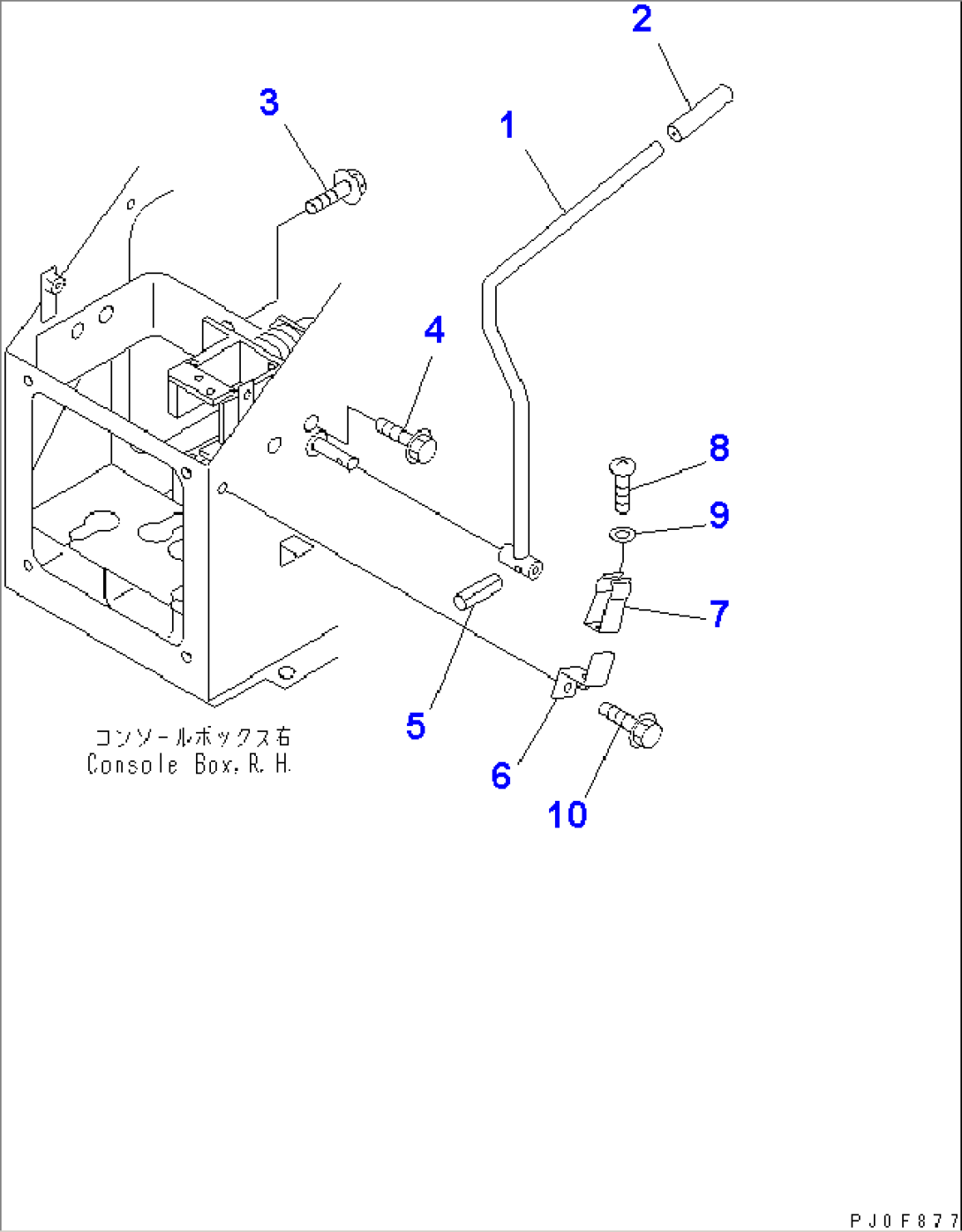 LOADER CONTROL (LOCK LEVER)(#54334-)