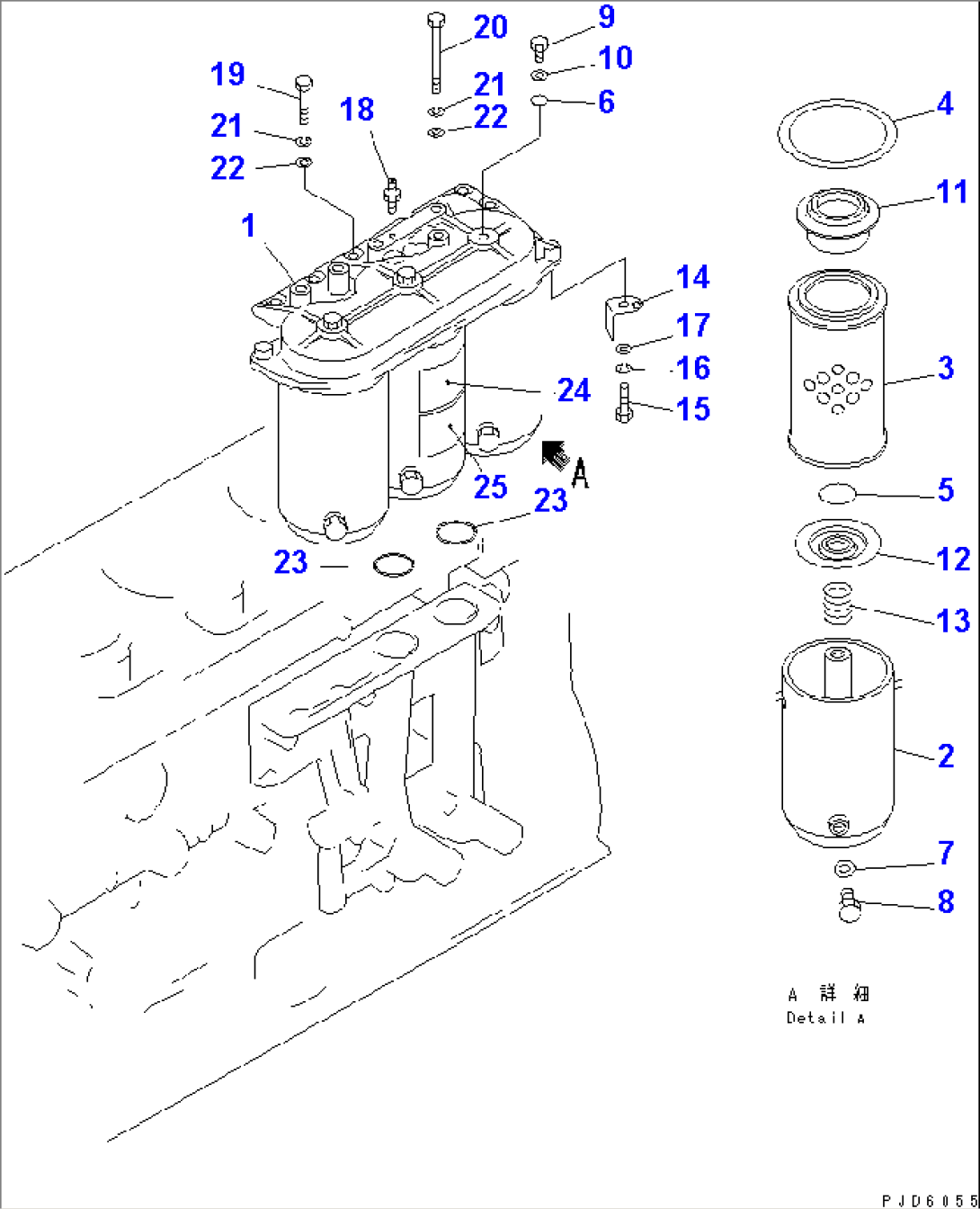 OIL STRAINER AND PIPING