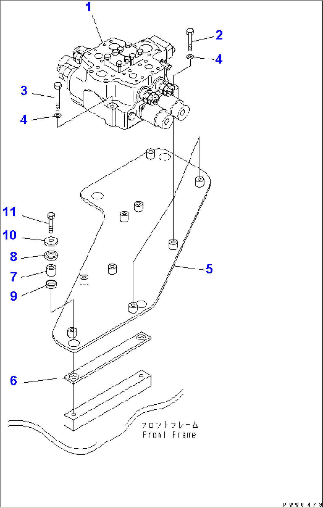 LOADER CONTROL VALVE (VALVE AND MOUNTING PARTS)