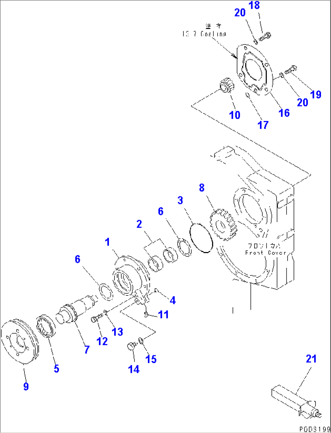 FRONT POWER TAKE OFF(#18669-)