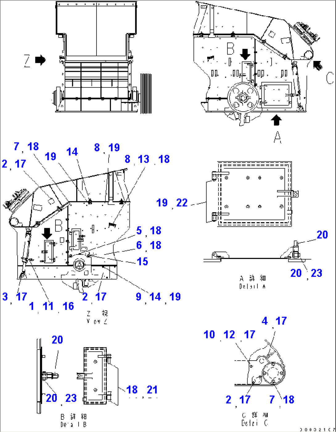 CRUSHER (BOLT¤NUT AND WASHER) (2/3)(#1001-1005)