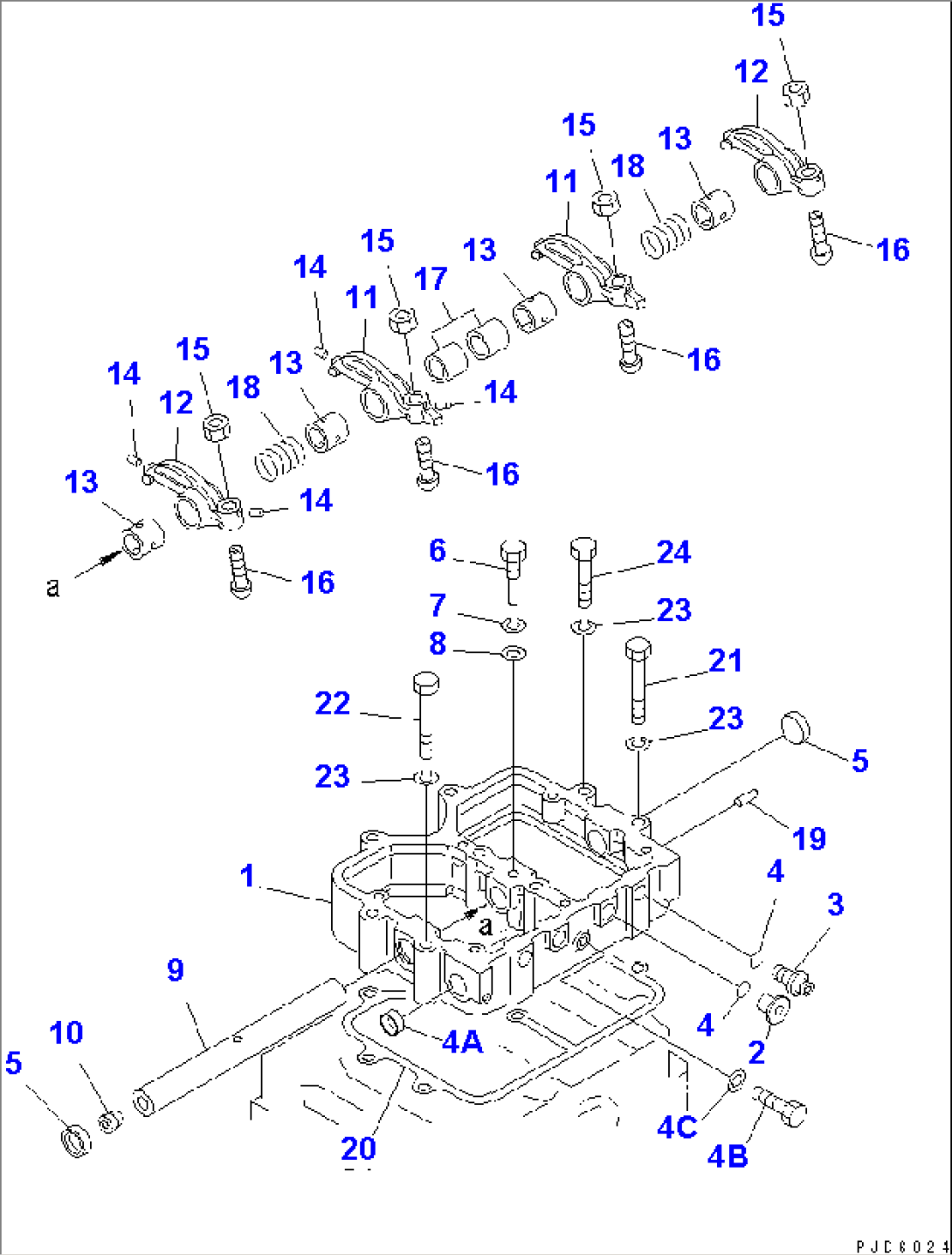 ROCKER ARM AND HOUSING