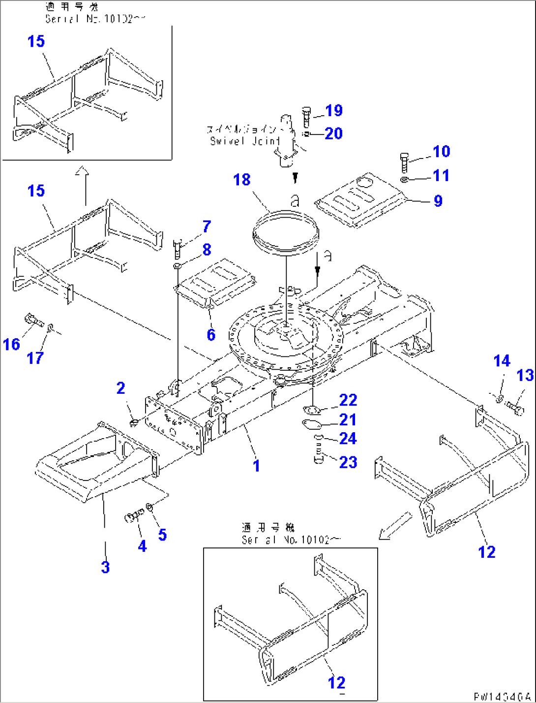 CHASSIS (WITH INDEPENDENT LEFT/RIGHT REAR OUTRIGGER)