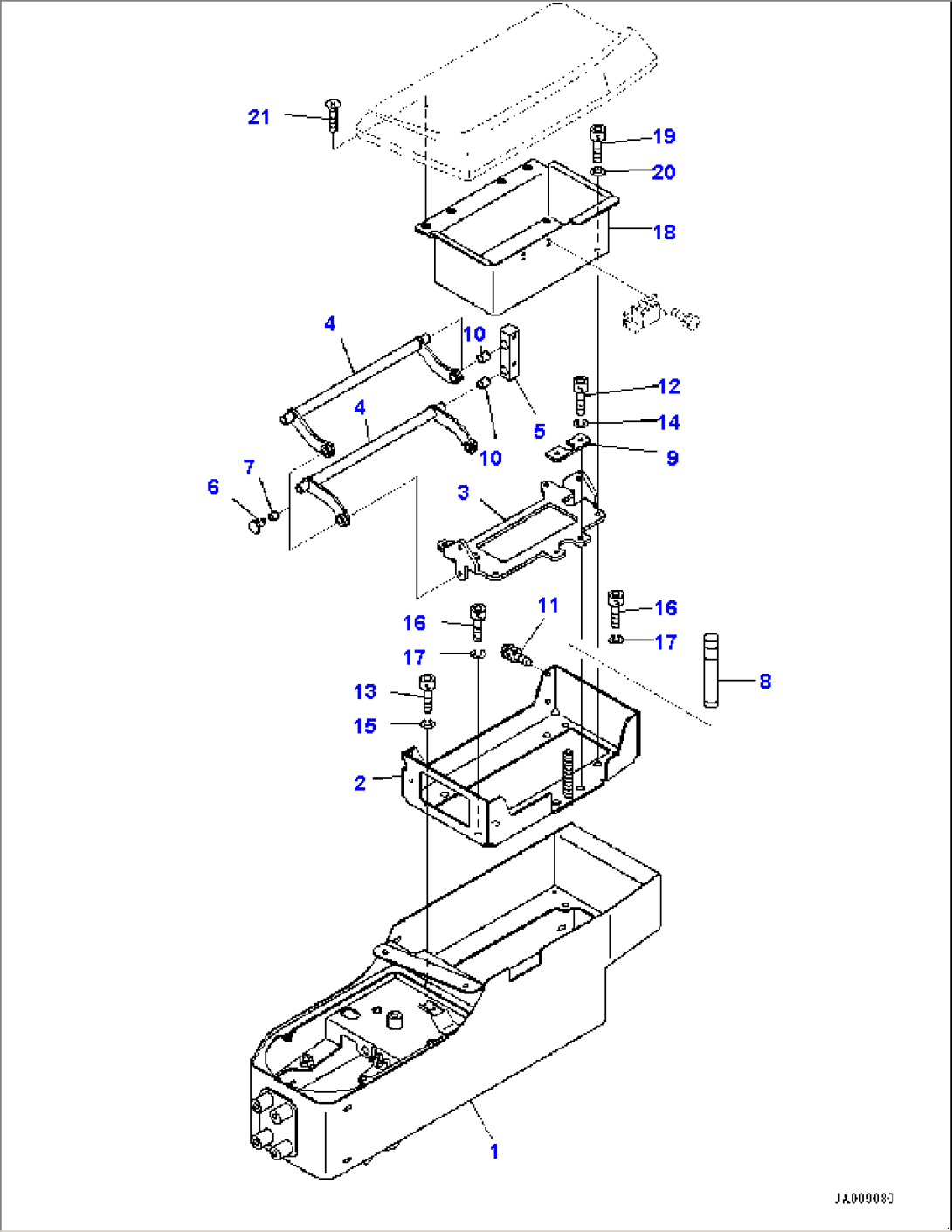 ROPS Canopy, Console Box (#80850-)
