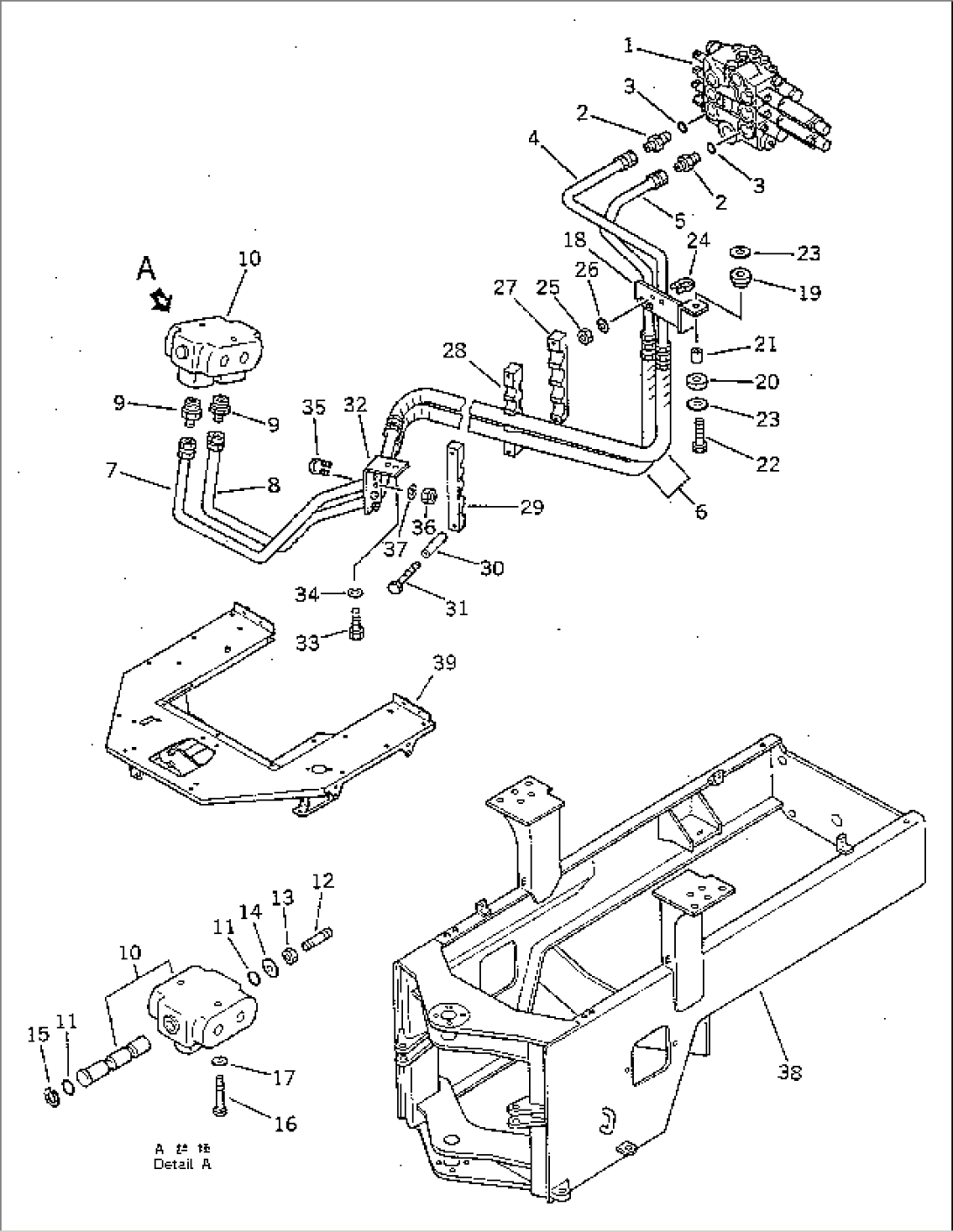 HYDRAULIC PIPING (1/2) (FOR S.P.A.P.)(#10001-.)