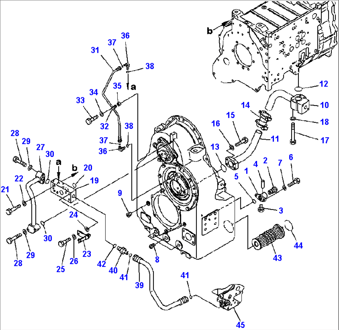 F4320-62A0 TRANSMISSION TRANSFER CASE PIPING