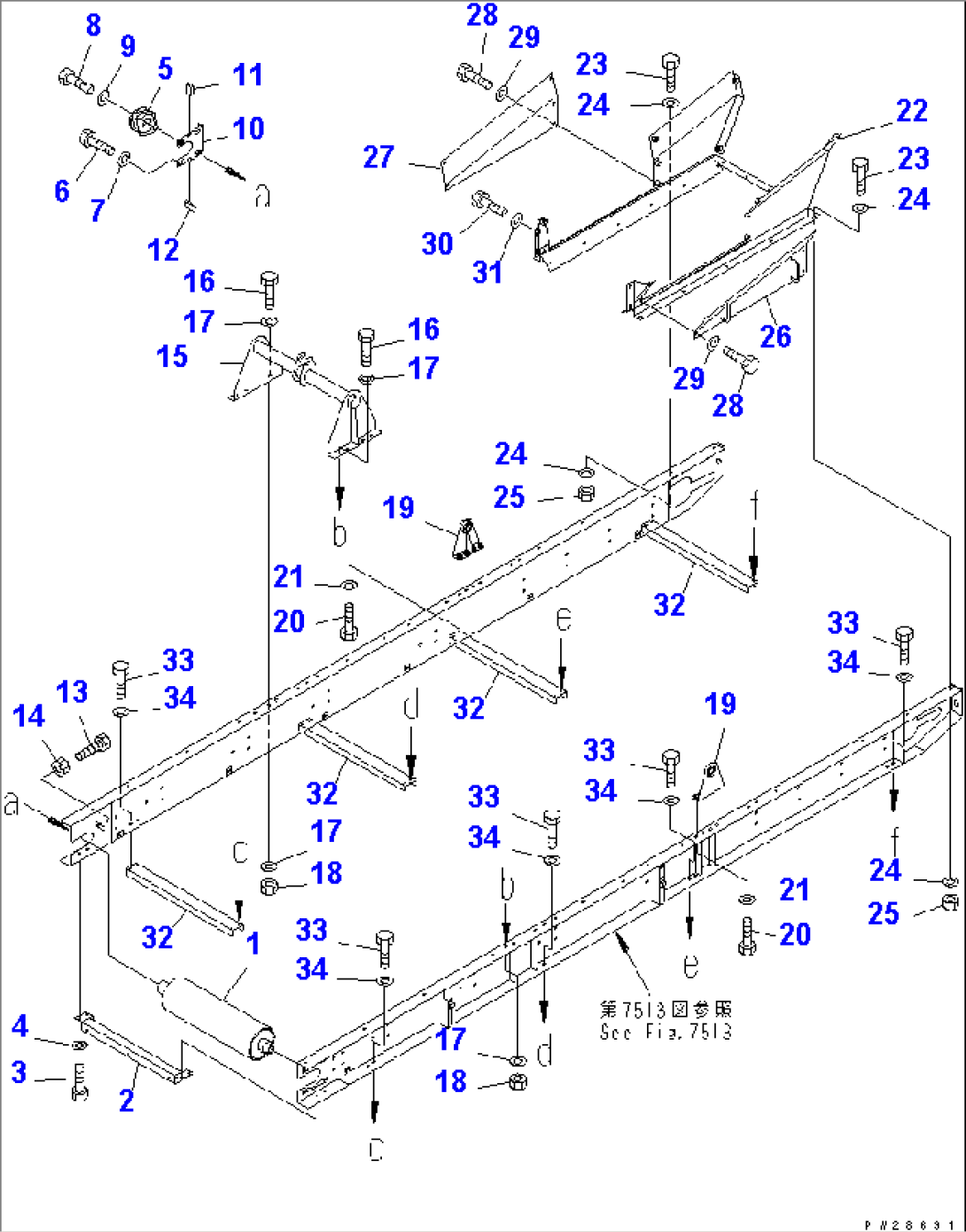 1ST CONVEYOR (INNER PARTS) (1/4)