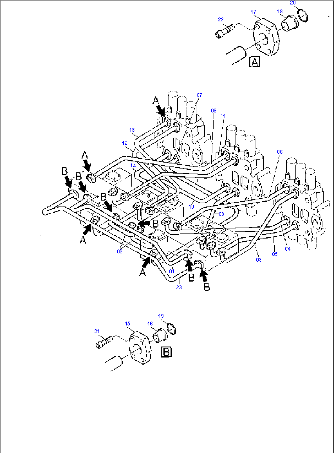 Piping - Control Blocks - Manifold