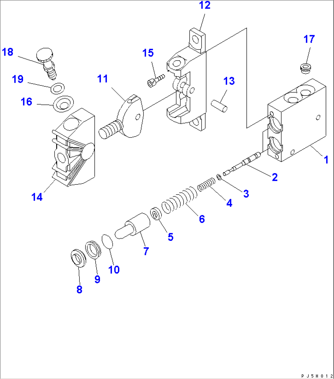 P.P.C. VALVE (FOR TILT¤ SWING) (WITH 3RD WINCH)(#10301-)