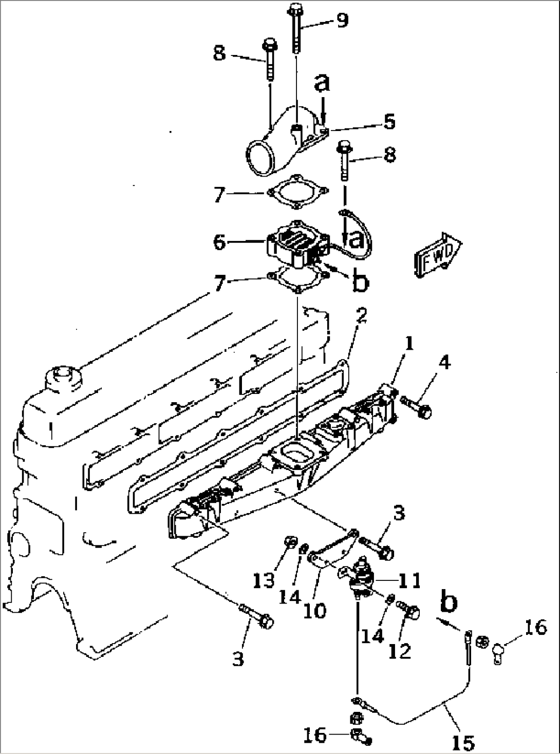 AIR INTAKE MANIFOLD AND CONNECTION(#106576-)