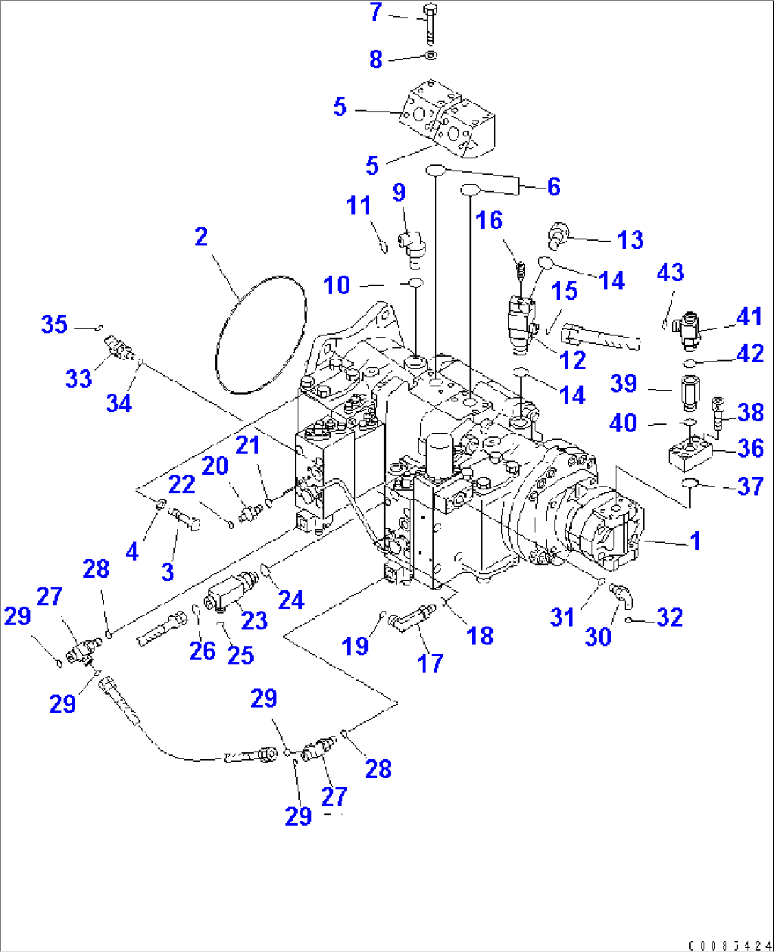 NO.1 PUMP (JOINT PARTS)(#30119-)