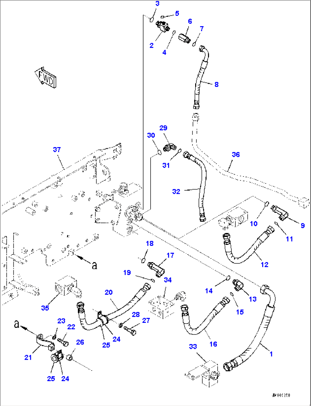 Brake Piping, Block Piping (2/2) (#50001-)
