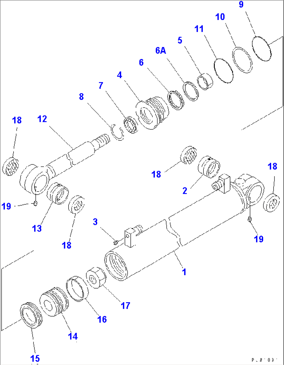STEERING CYLINDER(#54101-)