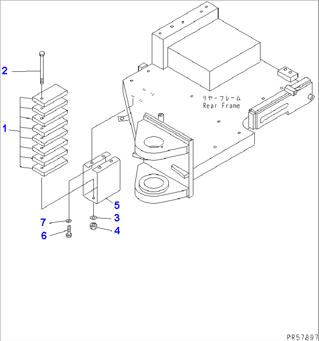 ADDITIONAL REAR WEIGHT (FOR 500MM ROTOR)(#1026-.)