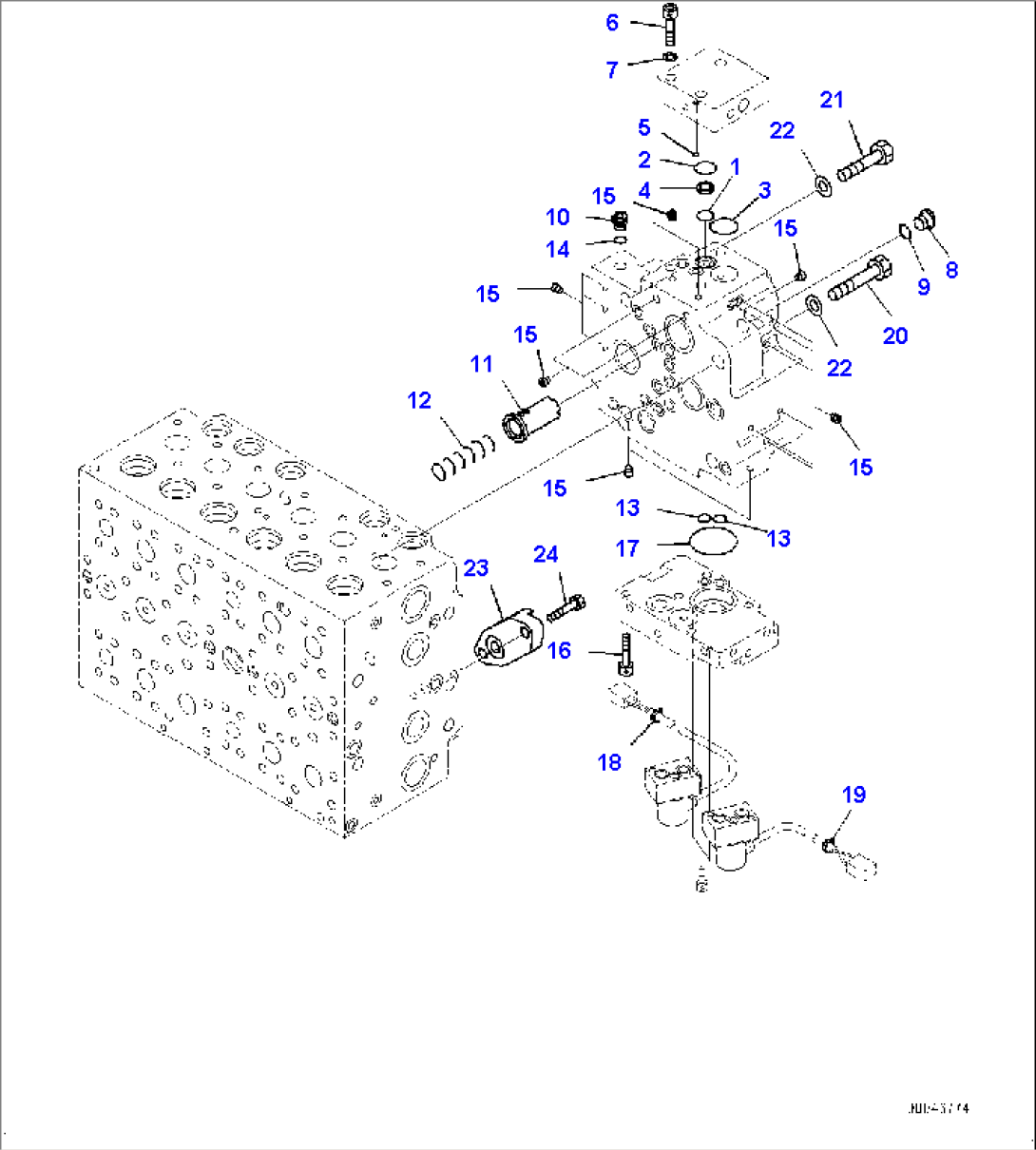 Main Control Valve, Inner Parts, Control Valve (14/21)