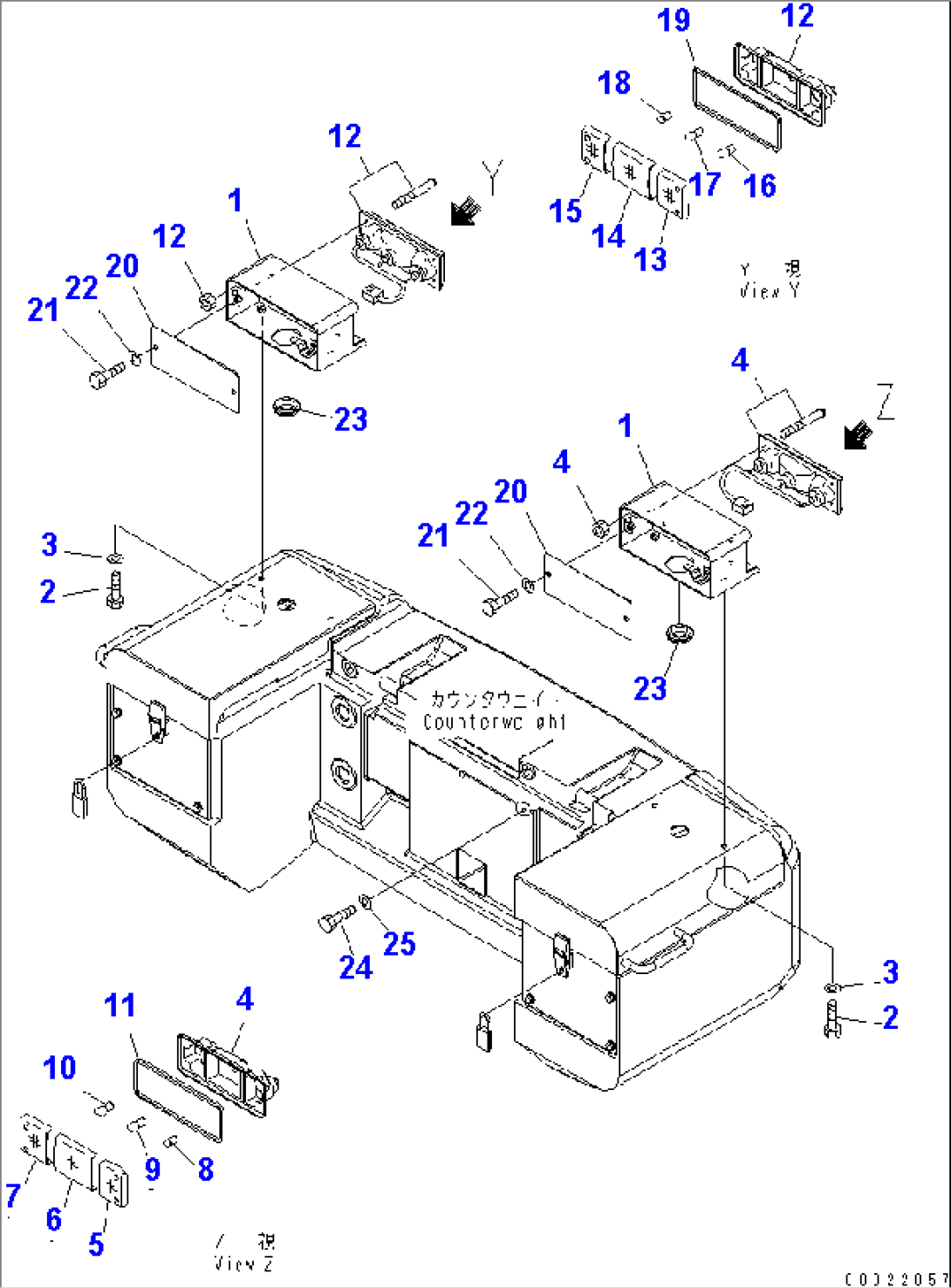 REAR COMBINATION LAMP (EXCEPT JAPAN)