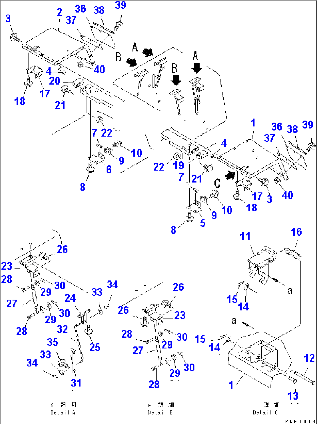 REAR FULL FENDER (WIDE TYPE)(#50001-)