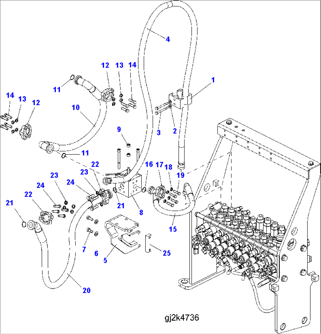 CLAMSHELL LINE (REVOLVING FRAME SIDE)