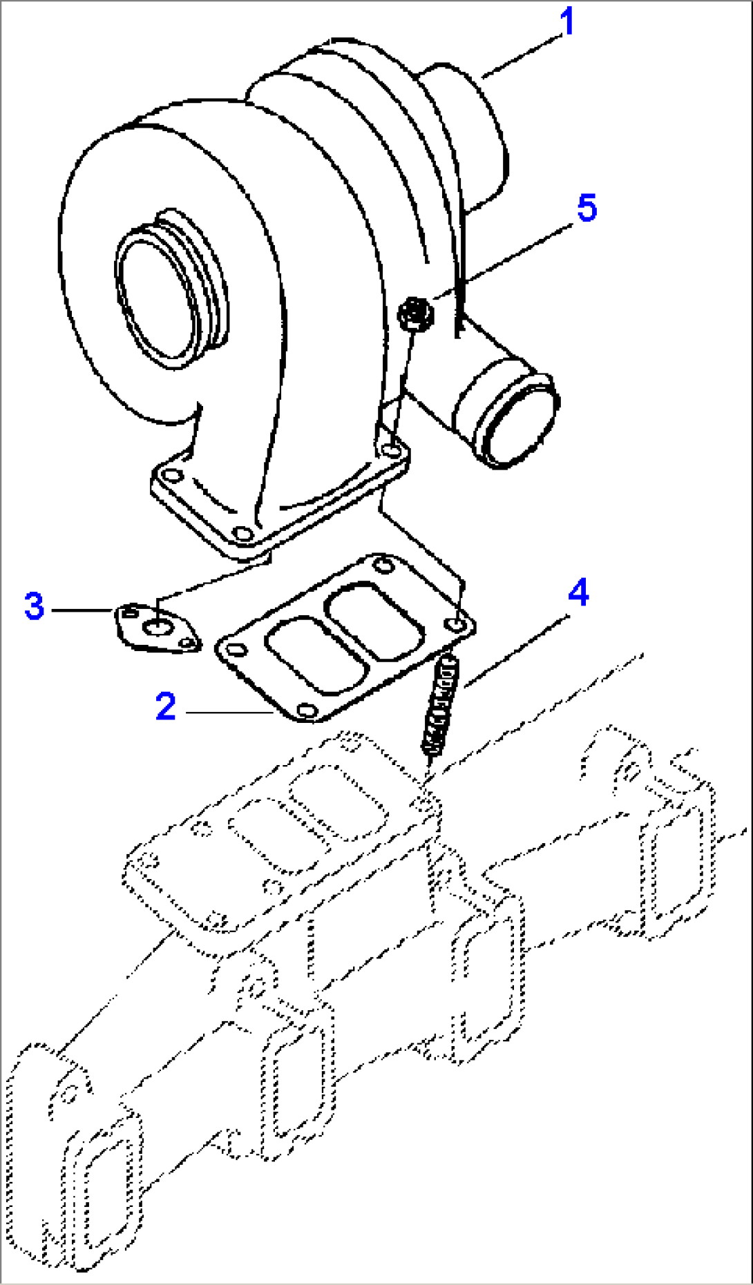 FIG. A1120-A2A7 TURBOCHARGER MOUNTING