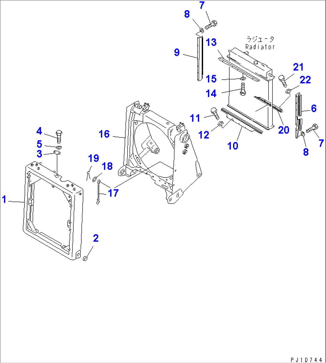 RADIATOR GUARD (RADIATOR TILT SPEC.)(#17523-)
