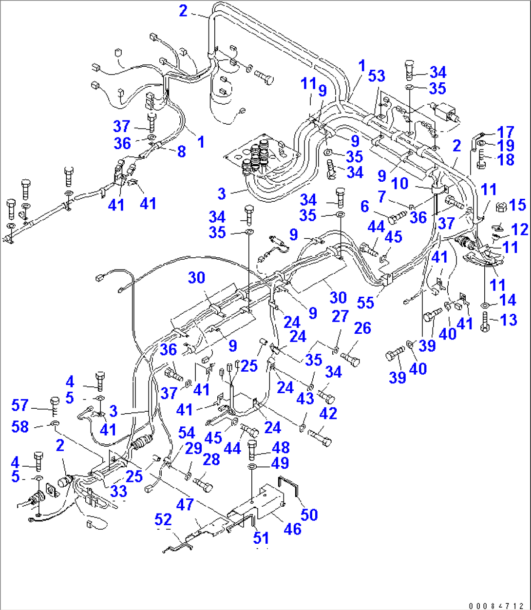 FRONT FRAME ELECTRICAL (REAR HARNESS)(#2207-)