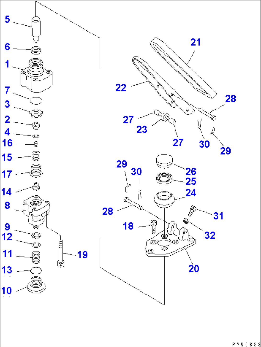 BRAKE PIPING (VALVE SINGLE) (INNER PARTS)