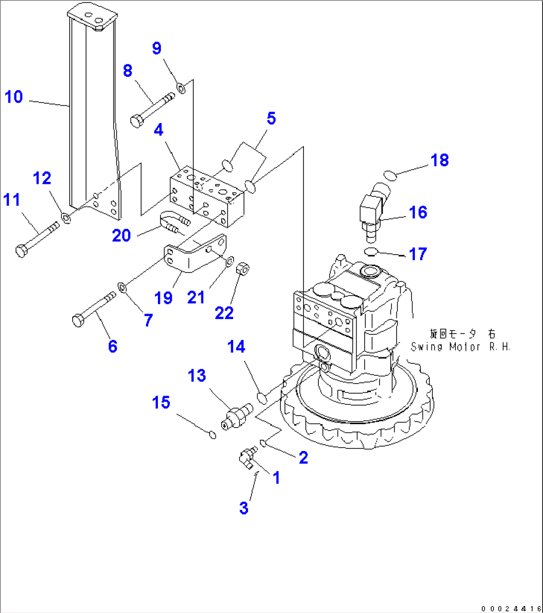 SWING MACHINERY (BLOCK) (FOR BREAKER) (R.H)