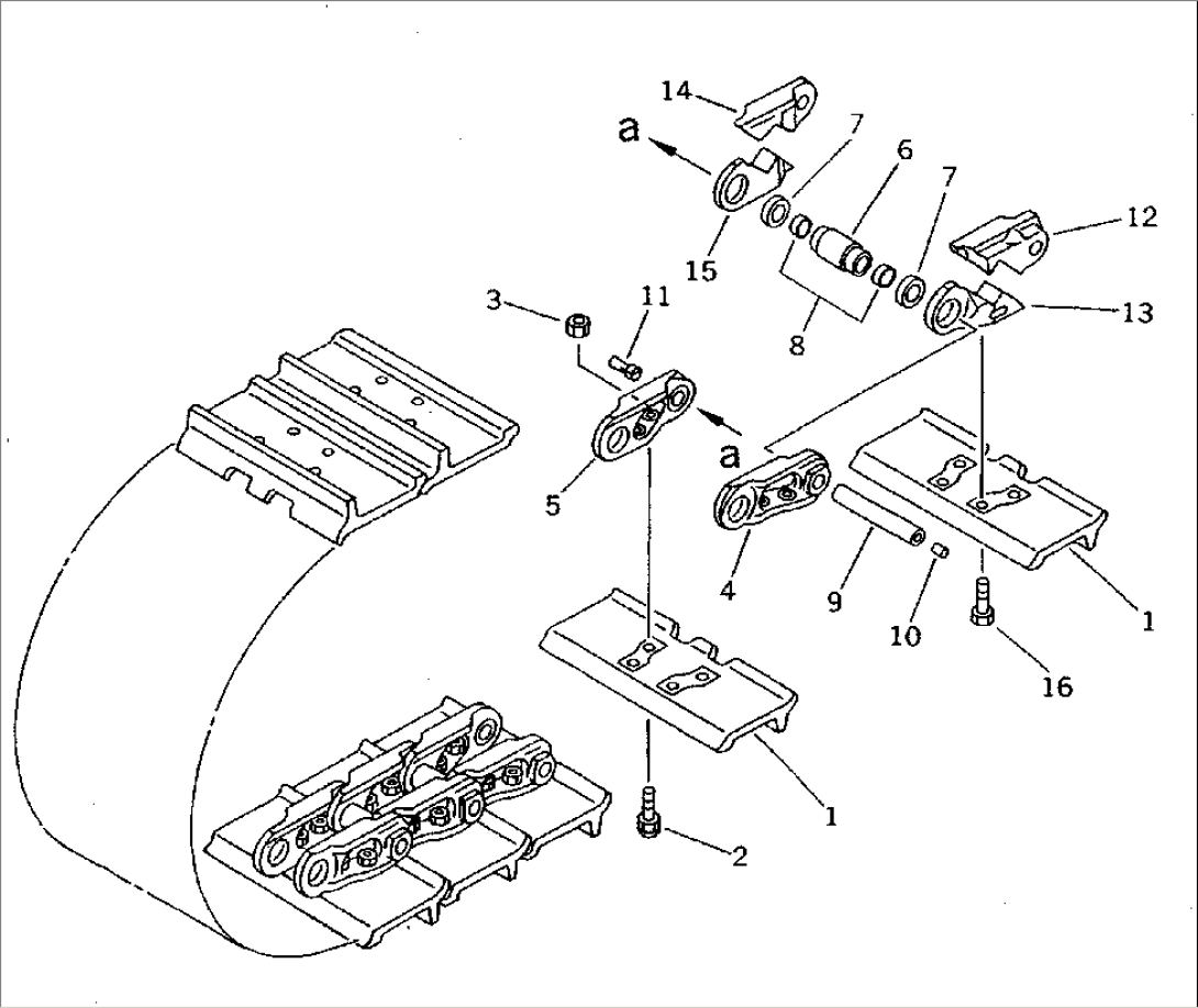 TRACK SHOE (LUBRICATE TYPE) (SINGLE GROUSER)