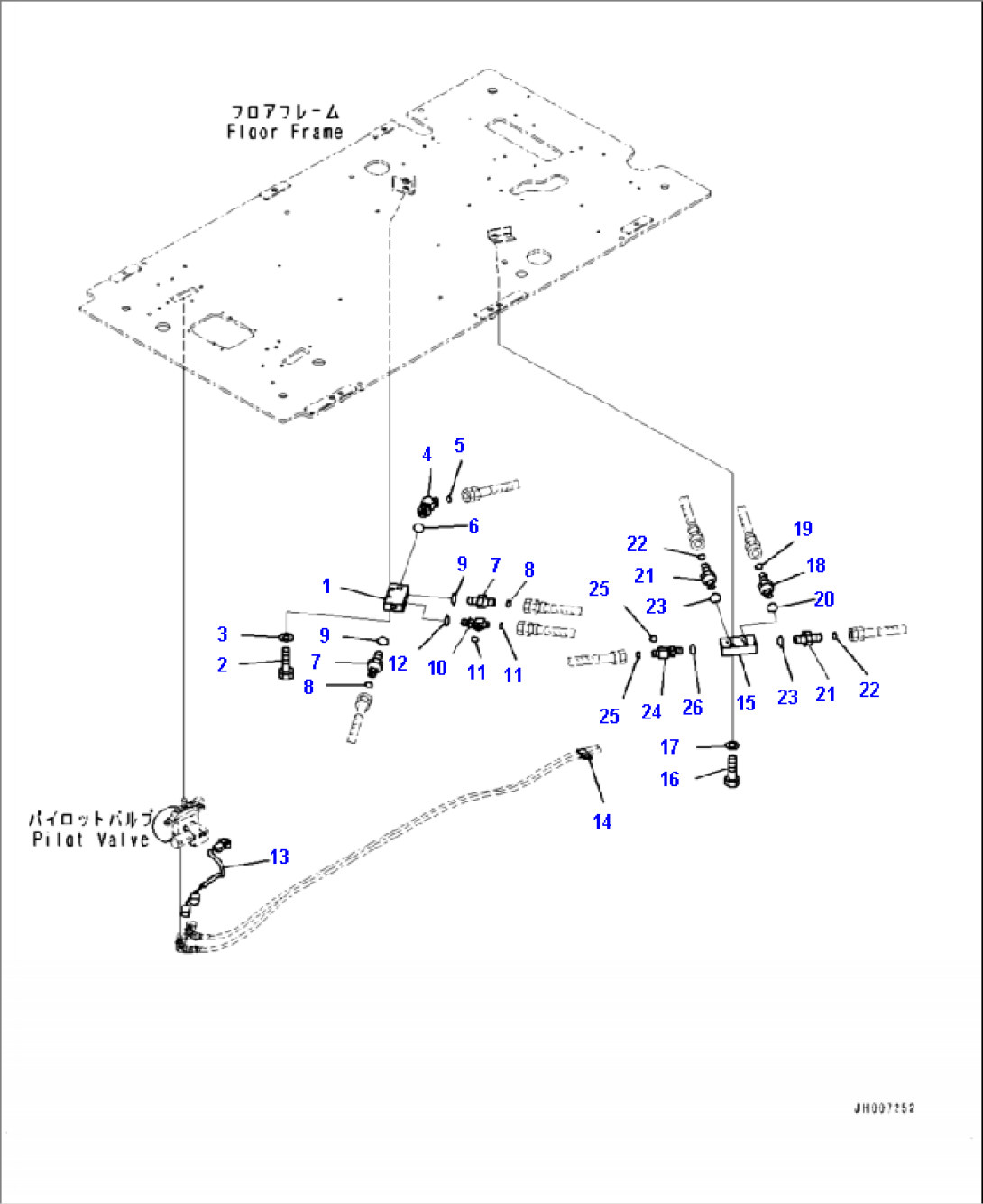 K1110-003055 CAB P AND T BLOCK (1-ADDITIONAL ACTUATOR)