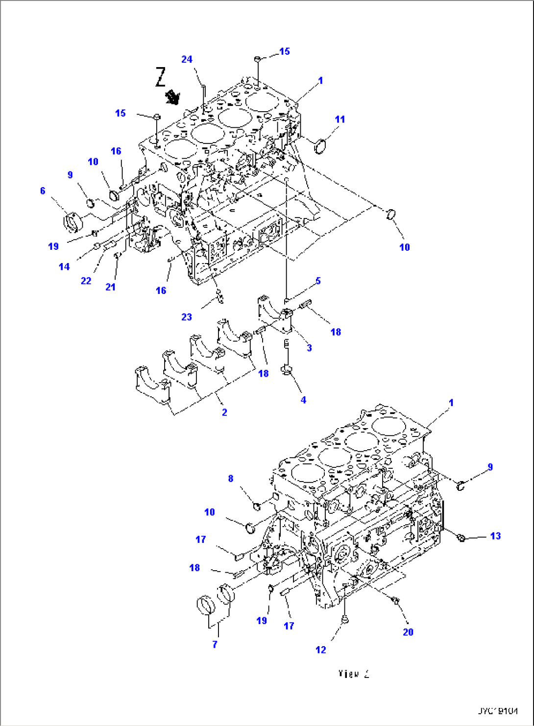 CYLINDER BLOCK, GAUGE CYLINDER