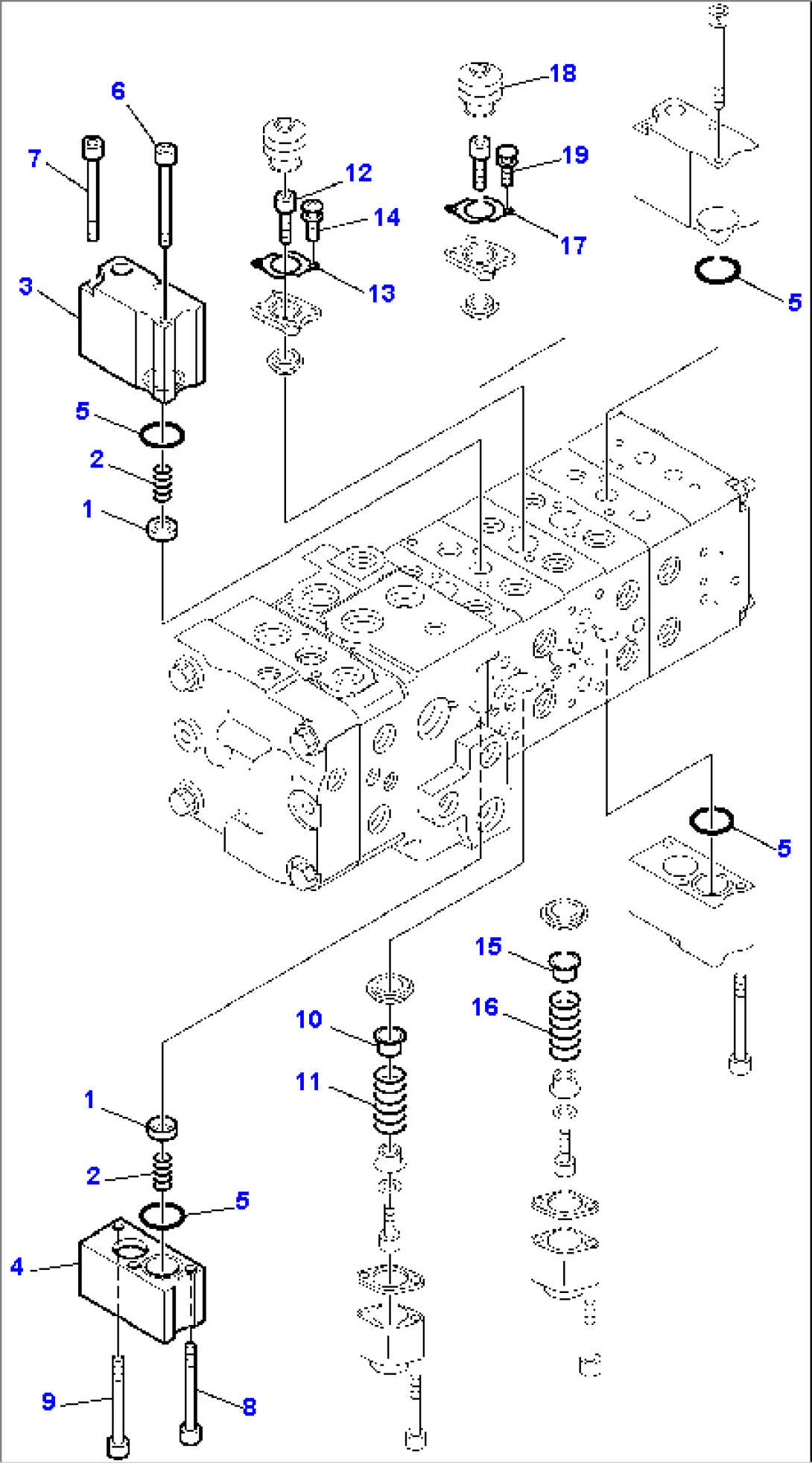 8-SPOOL CONTROL VALVE (8/16)