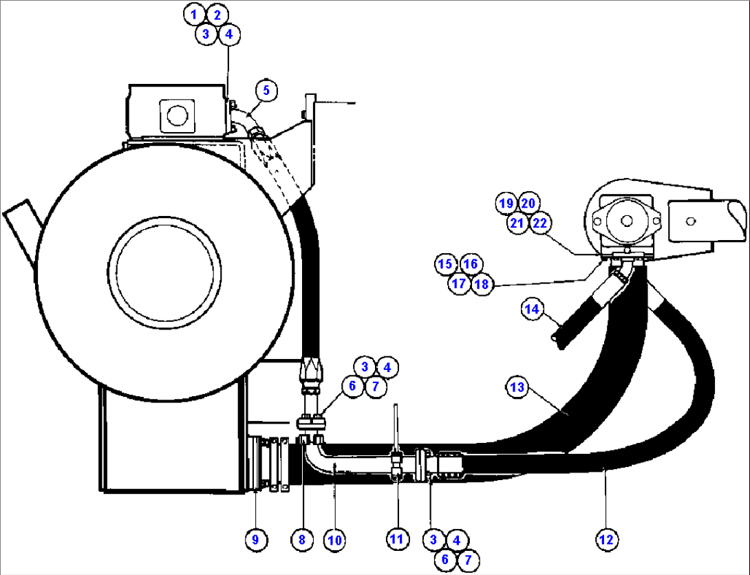 HYDRAULIC PUMP PIPING