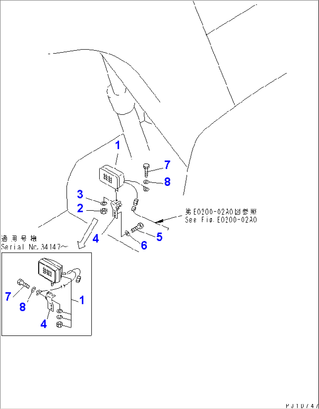 WIRING (WORKING LAMP¤ FRONT)