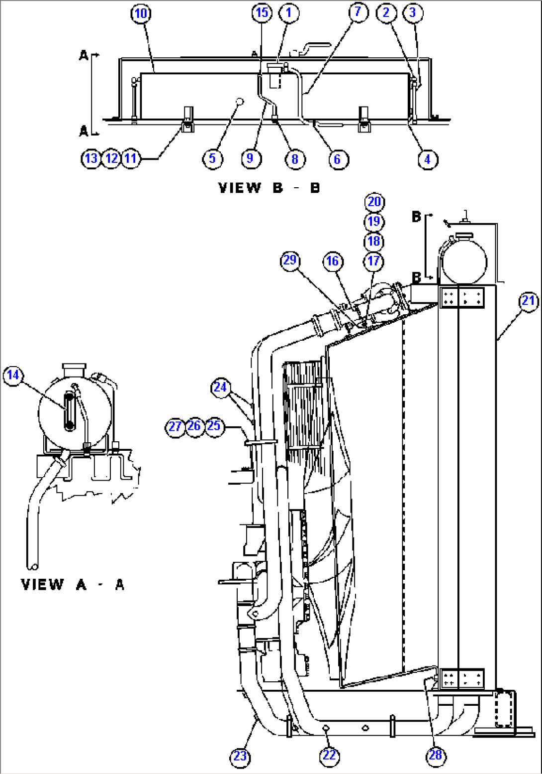 RADIATOR & SURGE TANK PIPING