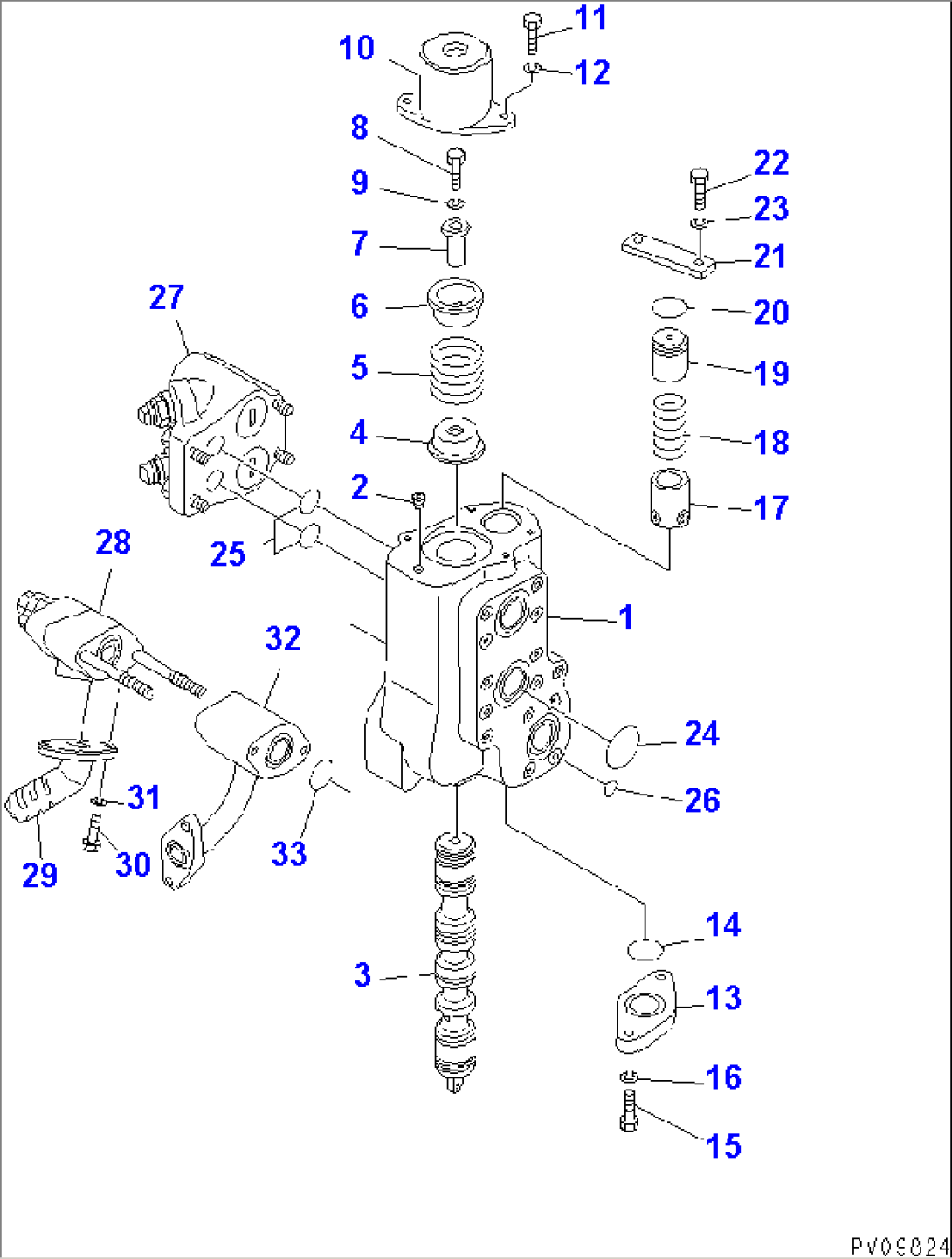 HYDRAULIC TANK AND CONTROL VALVE (4/6) (FOR MULTI-PURPOSE BUCKET)