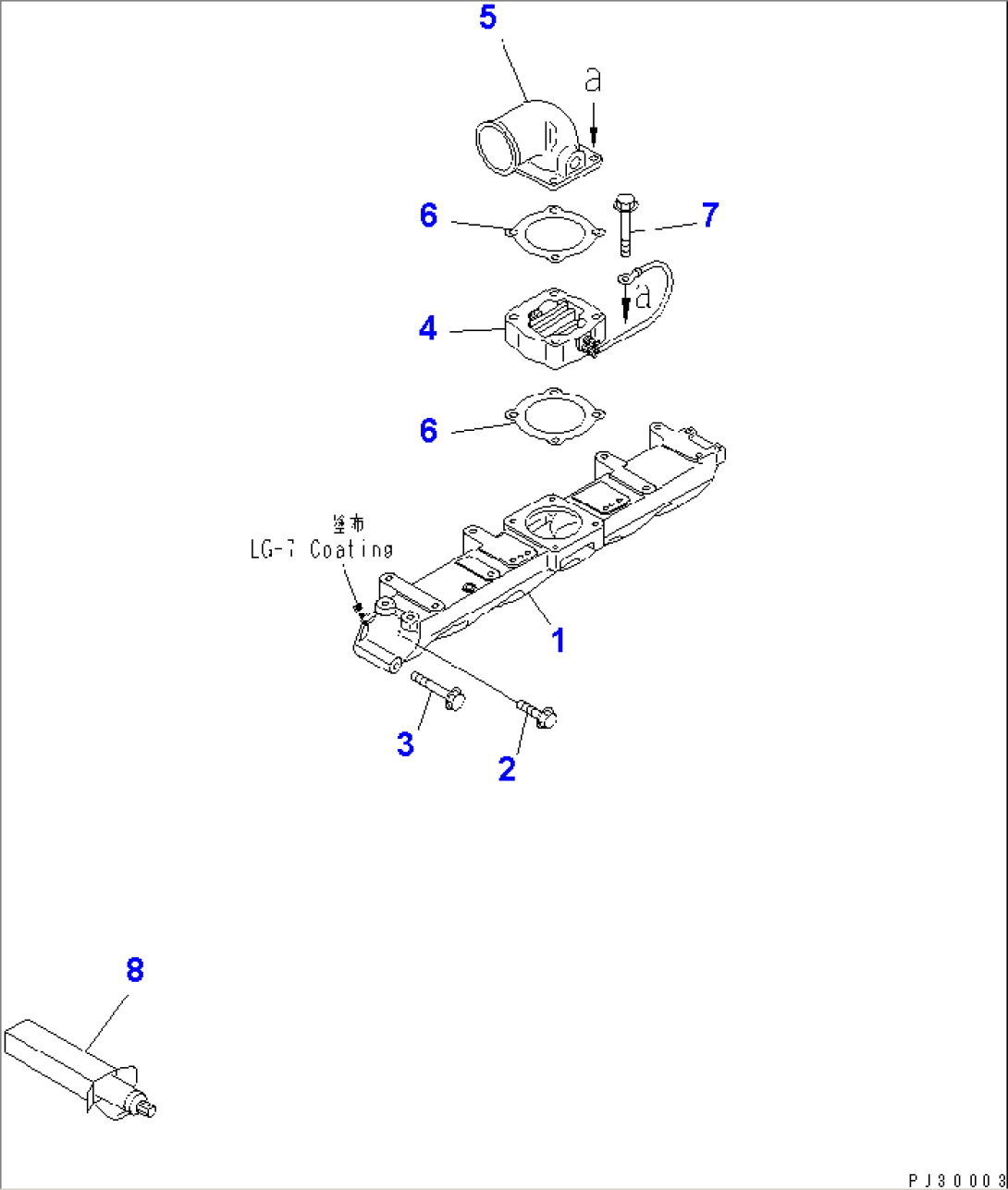 AIR INTAKE MANIFOLD AND CONNECTION(#10001-10008)