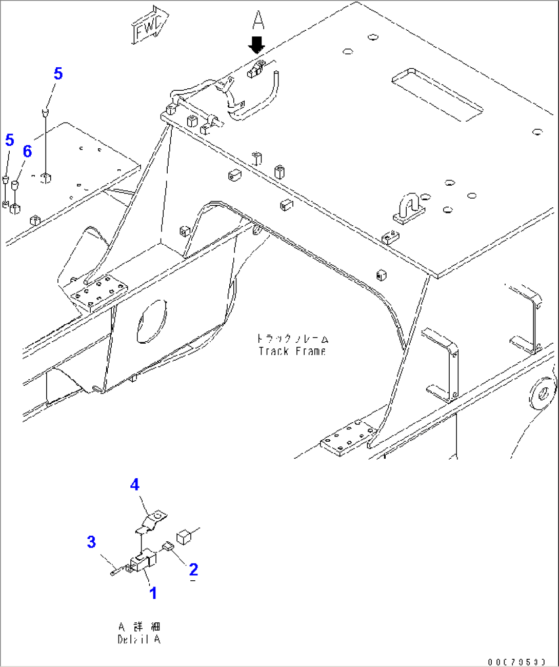 CRANE WIRING (CLIP) (WITHOUT CRANE)(#1501-)