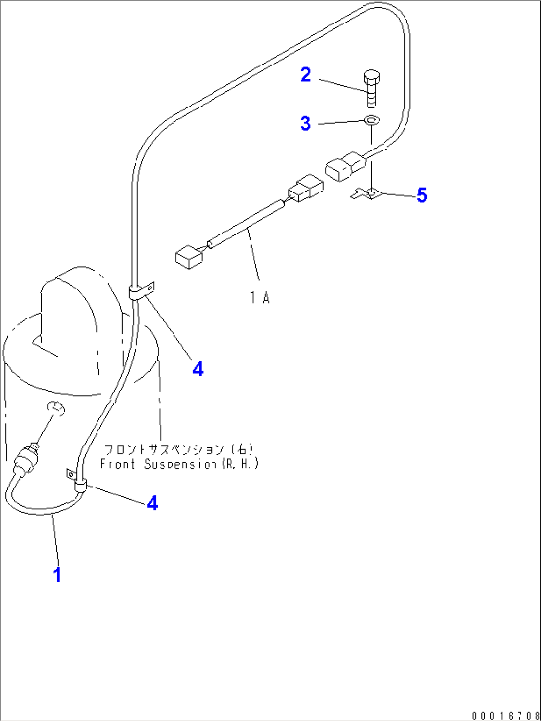 FRONT AXLE (LEFT HAND)(FRONT SUS. RELATED PARTS) (AUTO SUS.) (PAYLOAD METER PRINT TYPE)(#1053-)