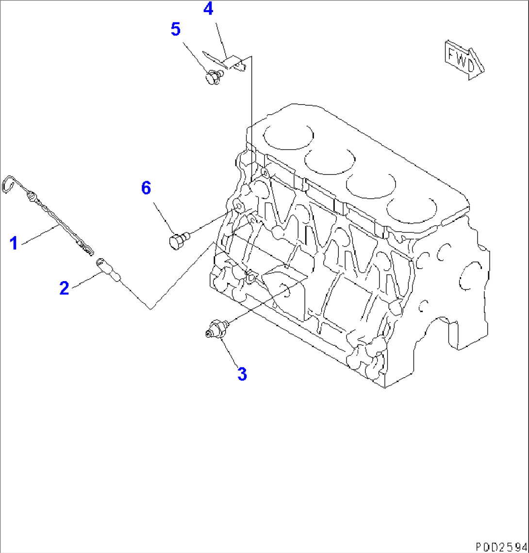 CYLINDER BLOCK ACCSESSORY(#12707-)