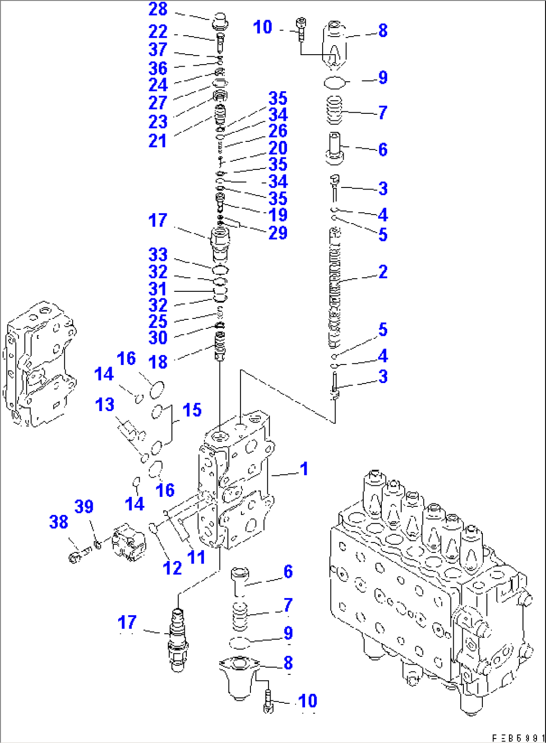 MAIN VALVE (1-ACTUATOR) (10/11) (FOR MONO-BOOM)