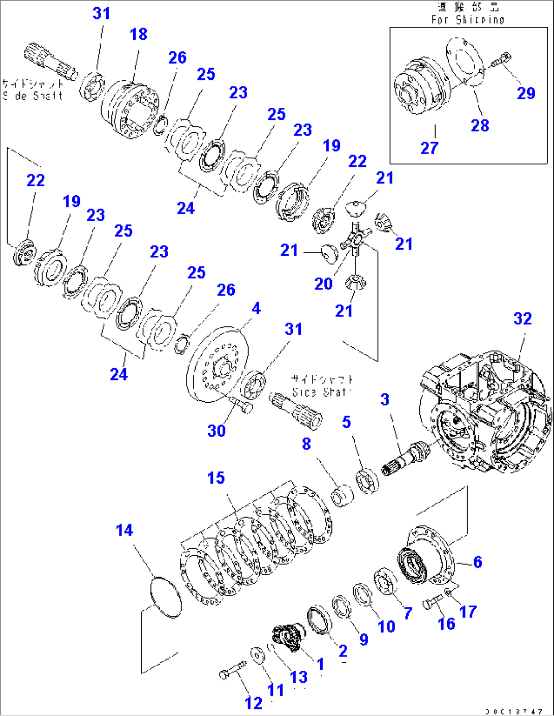 REAR AXLE (DIFFERENTIAL) (LSD)(#72150-75815)